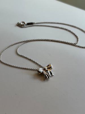 Tiffany&Co./ Design ribbon necklace.(N)