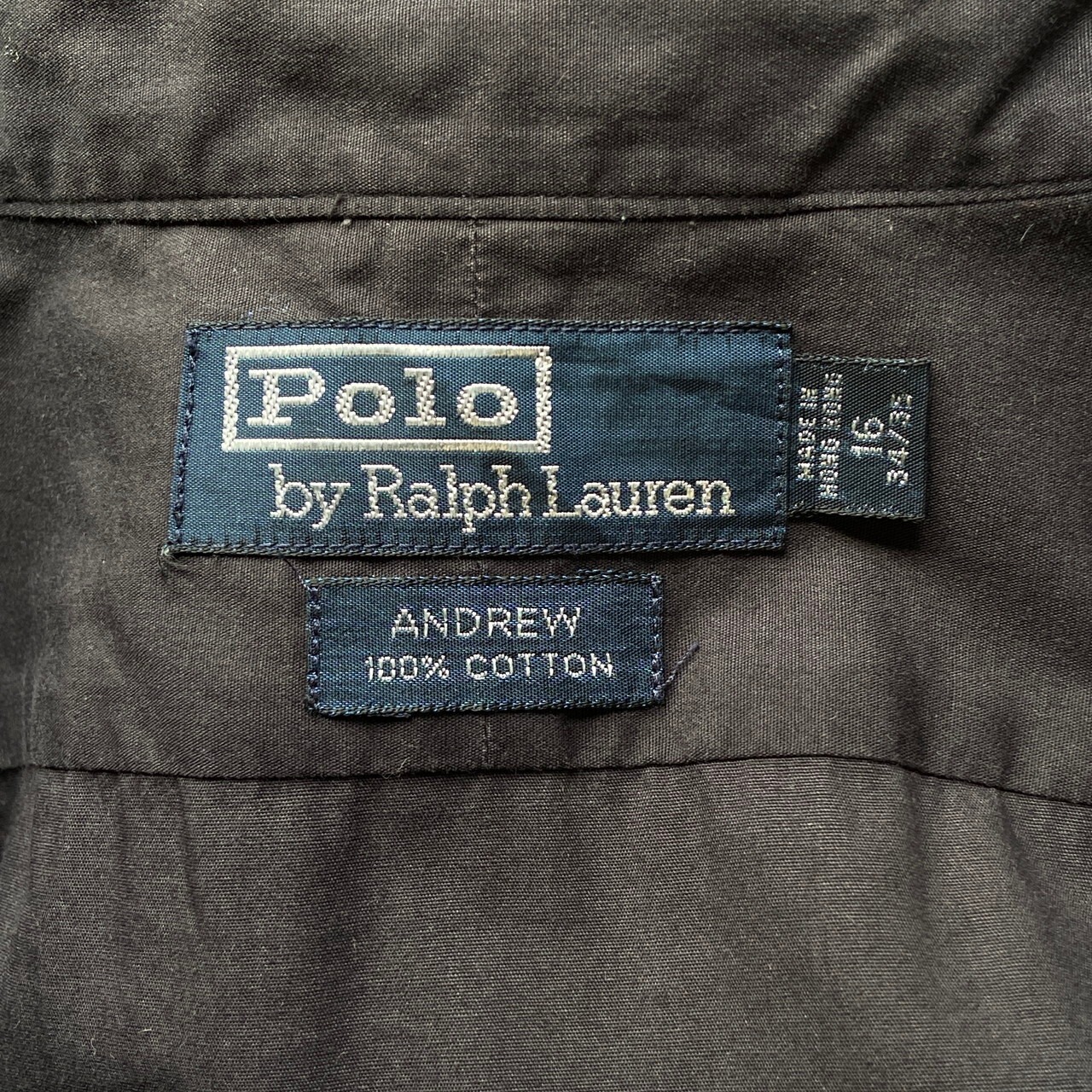 90年代 Ralph Lauren ラルフローレン ANDREW コットン ブロードシャツ 