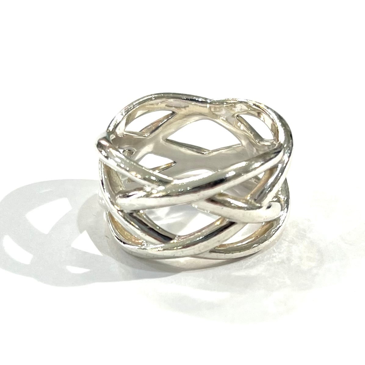 希少サイズ【TIFFANY&CO】【19号】2602 名品ケルティック 編み込み