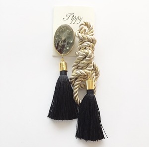 rope tassel pierce / earring