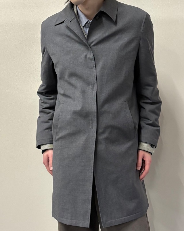 【1998FW PRADA】wool velcro half coat/grey