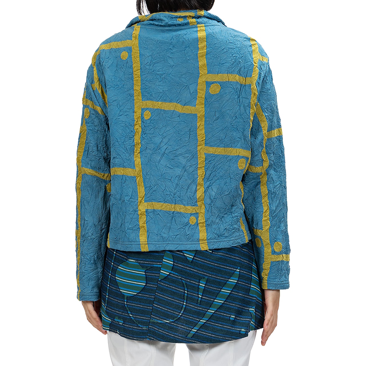 【最新作】水玉格子キャッチワッシャーカーディガン【260-2245】Catch Washer Cardigan
