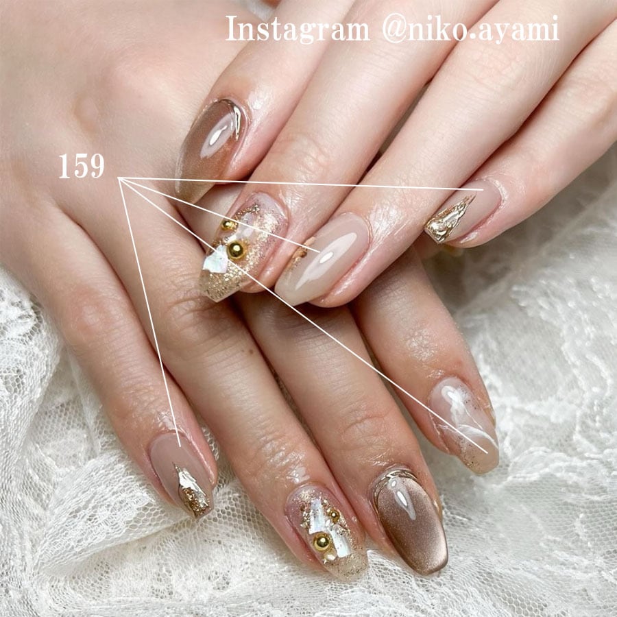 ジェルネイル カラージェル 159M カフェモカ cafe mocha くすみ