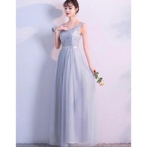 ★送料無料★7号(S)★チュールロング丈パ－ティ－ドレス(OPN2395)