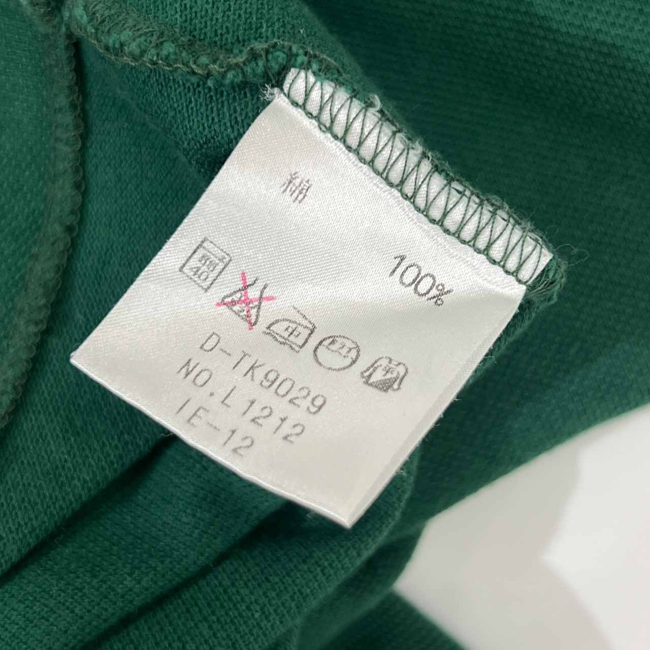 70s 80s CHEMISE LACOSTE シュミーズラコステ 文字ワニ 半袖 鹿の子 ポロシャツ 5 /グリーン/古着/ビンテージ