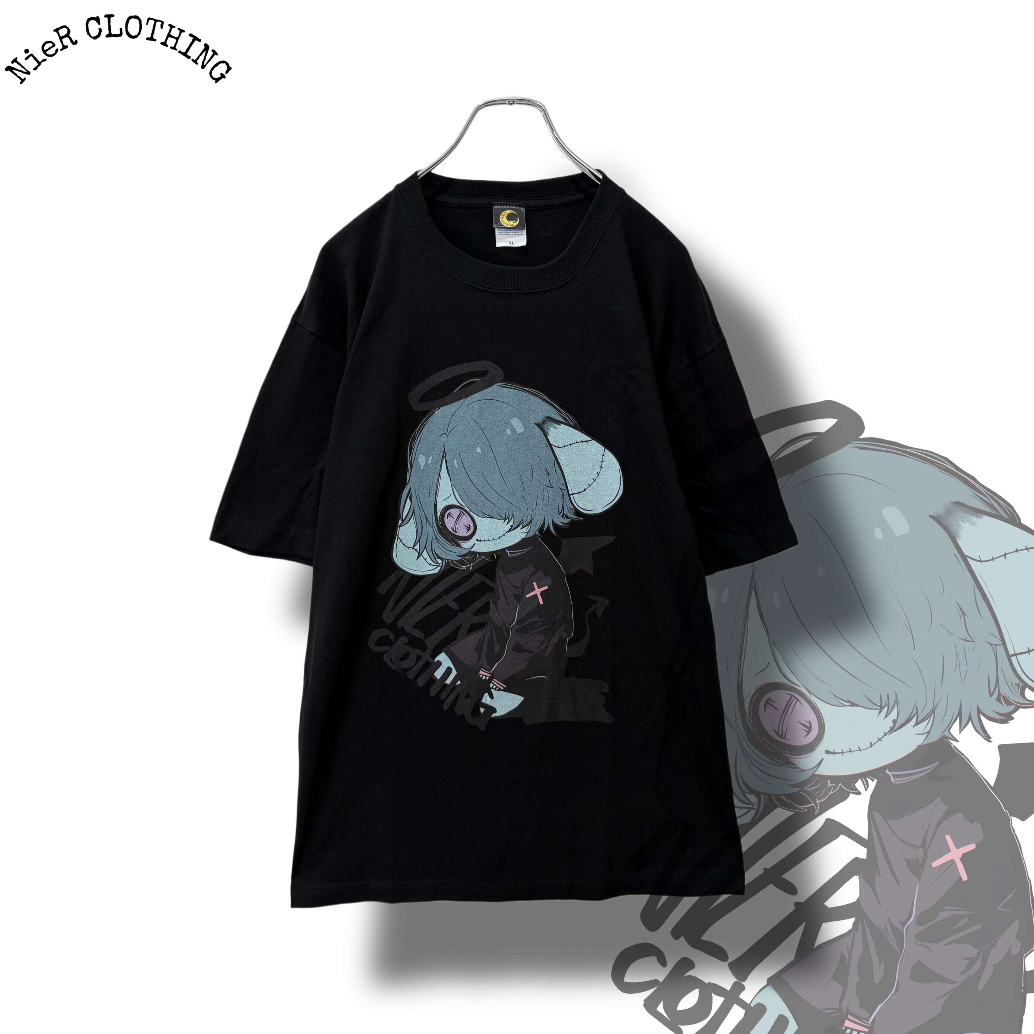 【NieR】 UNISEX COTTON CUTSEW【FALLEN】I250112 ニーア Tシャツ ストリート サブカル 地雷系  ユニセックス