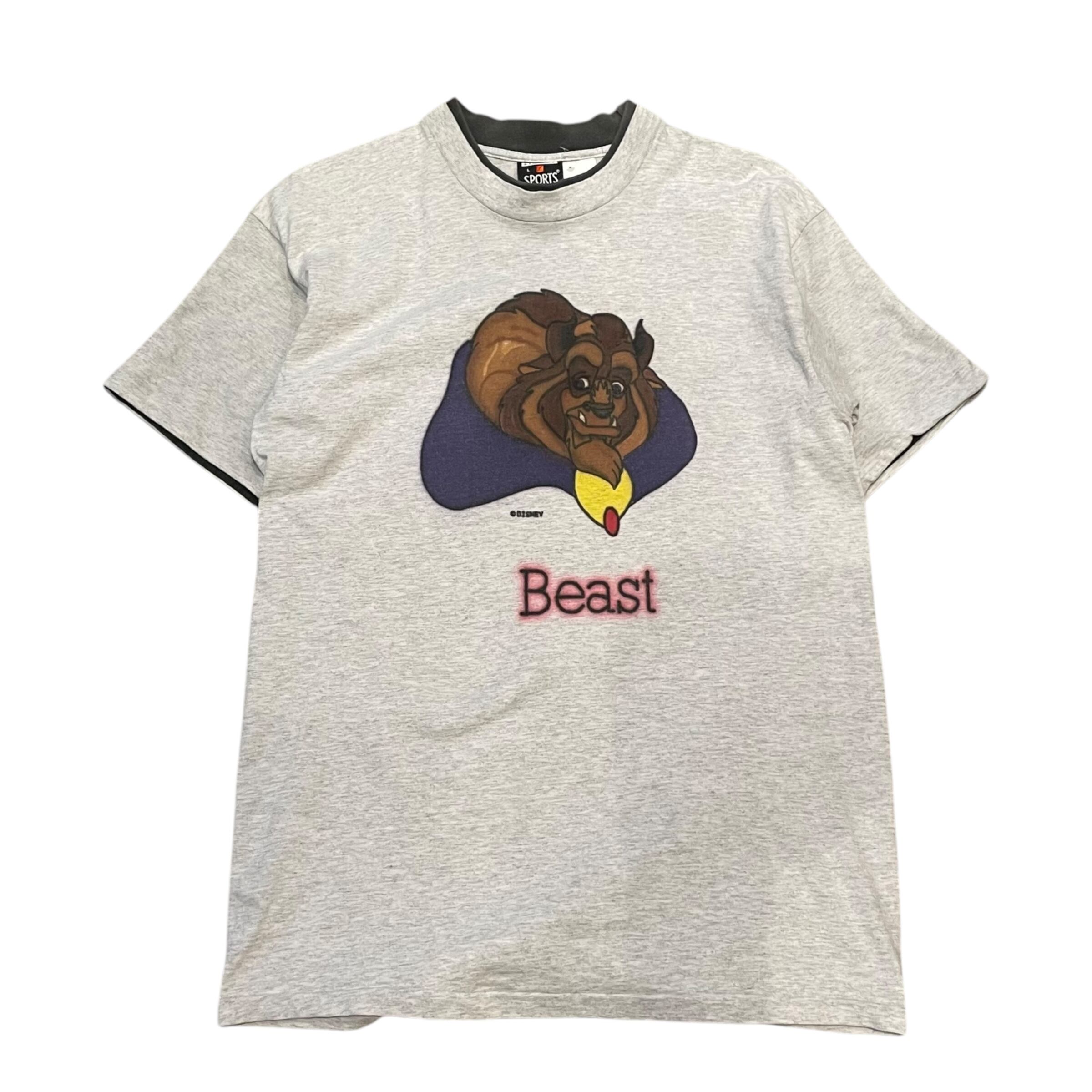 1990s Air Brush Art "Beast" T-shirt (多分ディズニーオフィシャル)