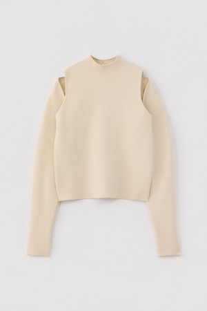 SMOOTH SLEEVE LAYERED PULLOVER 26AWAC-003 IVORY