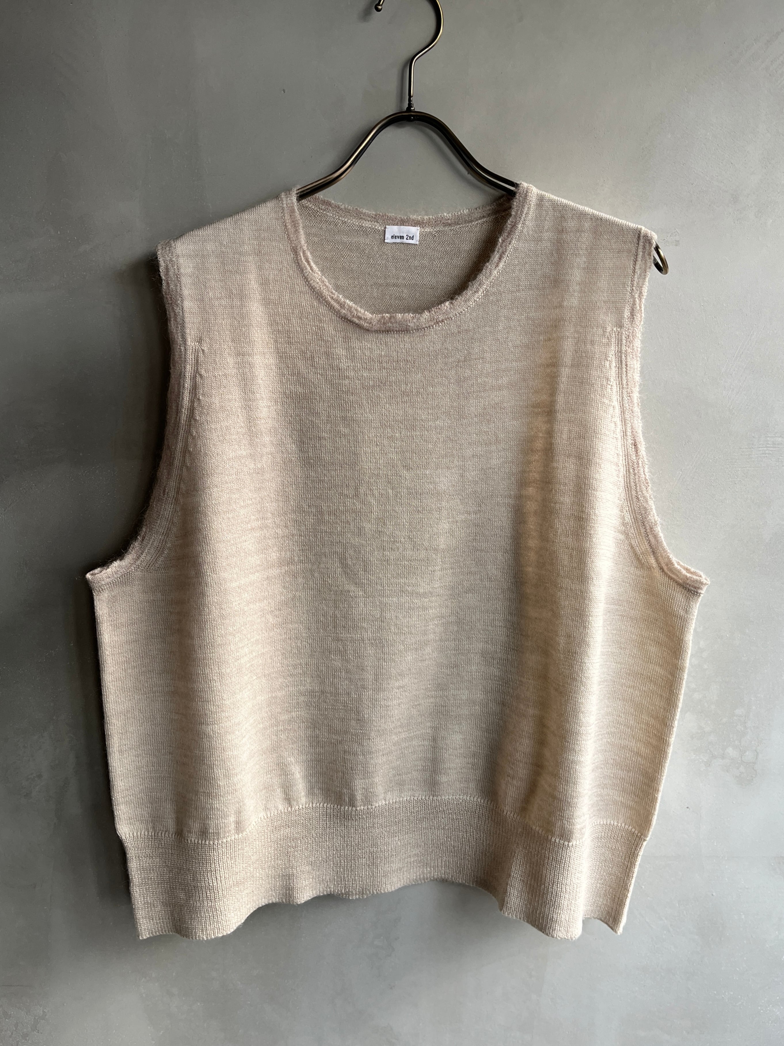 eleven2nd ヤクウール　ベスト ✳︎美品✳︎ eleven 2nd イレブンセカンド ヤクウールベスト