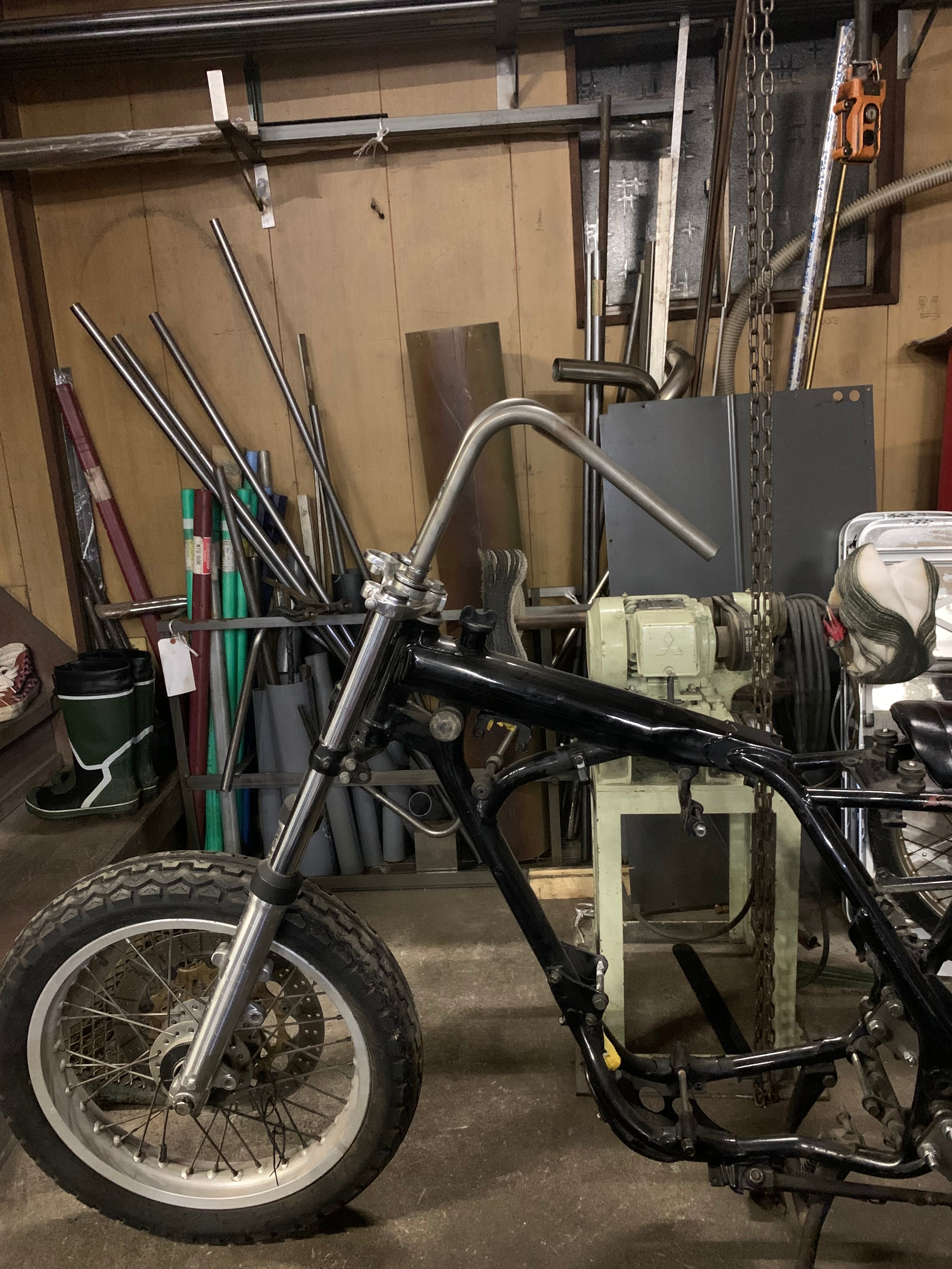 74スプリンガー 用 ミラーステー ブラス 真鍮 | IRON MARVEL FACTORY