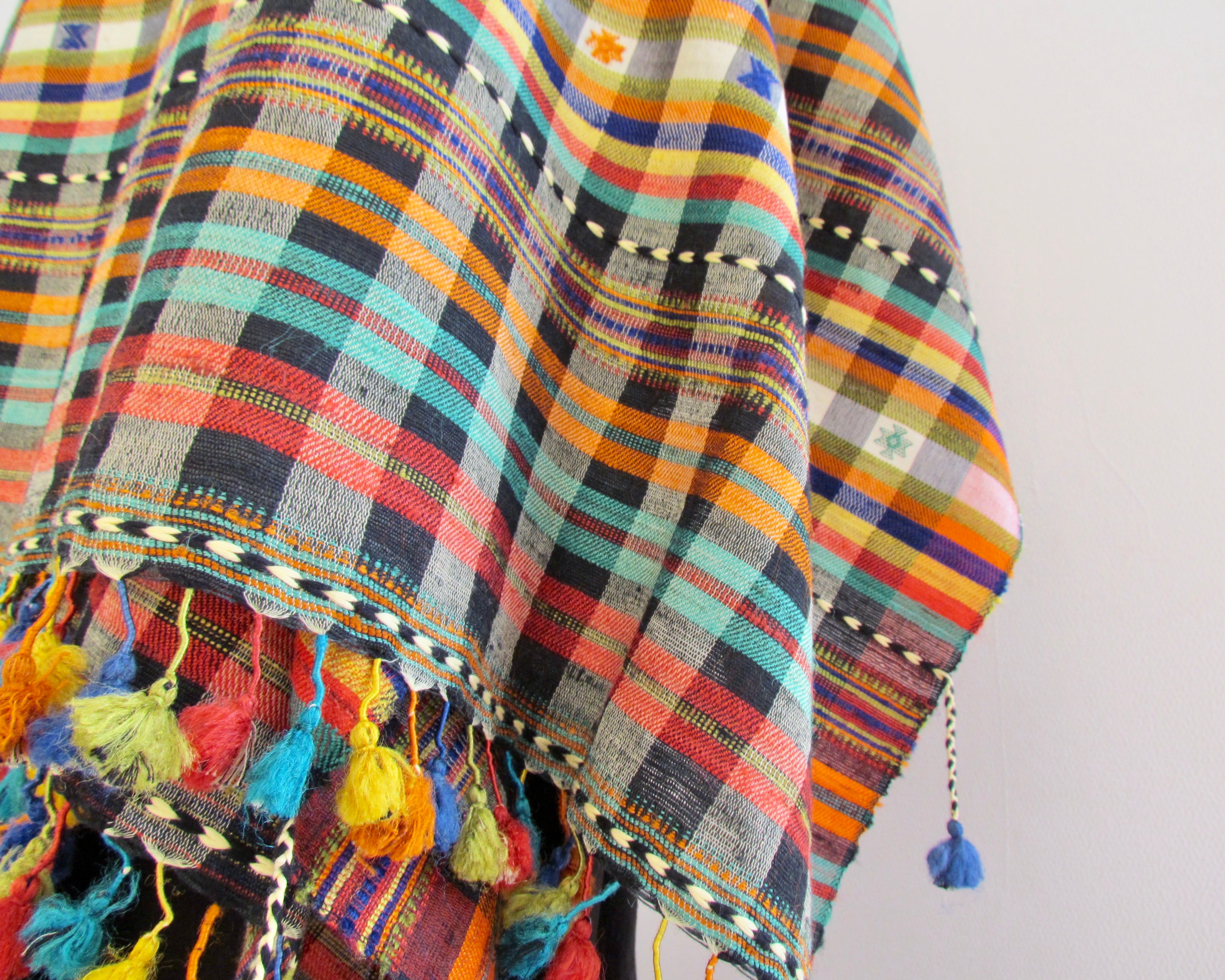 タッサーシルク 手紡ぎ手織り カディショール | flower of trip