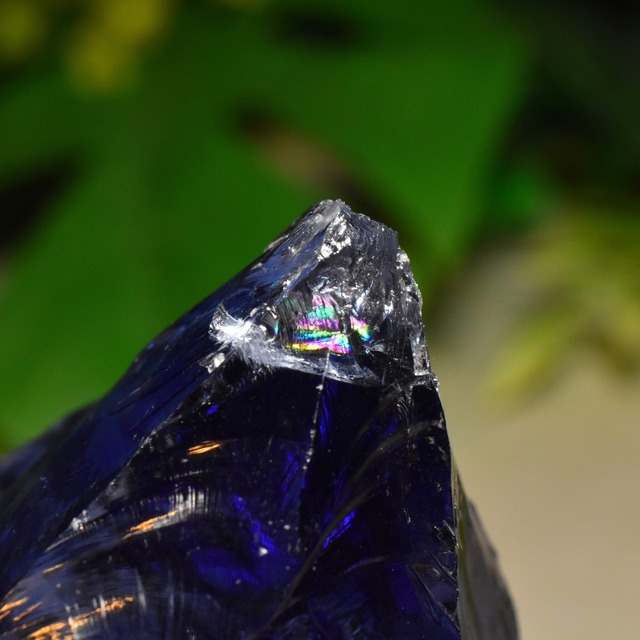 虹入り シエラネバダ産 アンダラクリスタル原石 タンザナイトブルー B