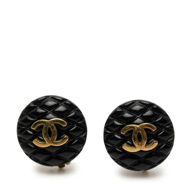 シャネル マトラッセ ココマーク イヤリング ゴールド メッキ レディース CHANEL 【中古】