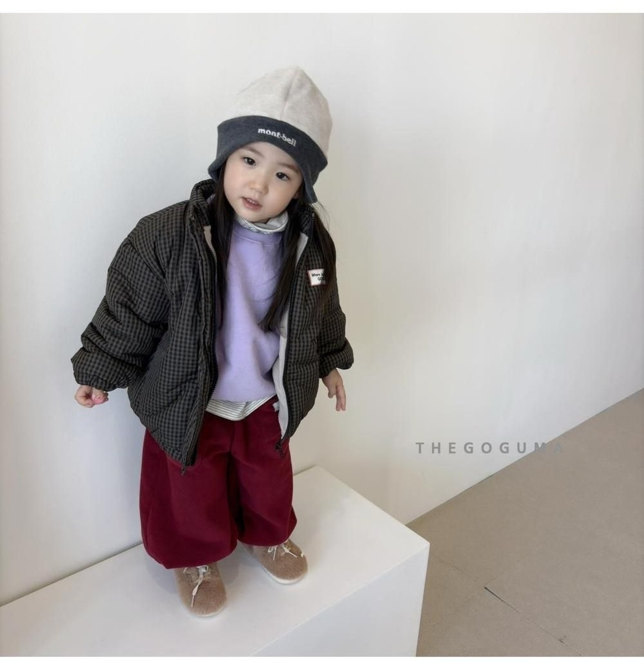 ザゴグマ / THE GOGUMA / チェックパディングジャンパー / 韓国子供服 / キッズ / 26winter〖取寄〗*XS~XL*