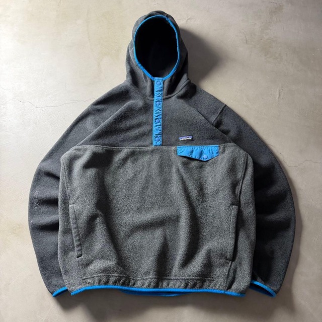 Patagonia Snap-T Hoodie "turquoise×Gray"