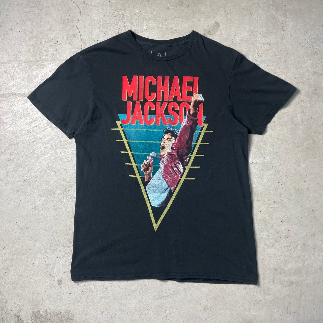 MICHAEL JACKSON マイケルジャクソン アーティスト バンドTシャツ メンズM 古着 バンT ブラック 黒  大きいサイズ【Tシャツ】【PS2307T】【SS2308-1】 | cave 古着屋【公式】古着通販サイト powered by BASE