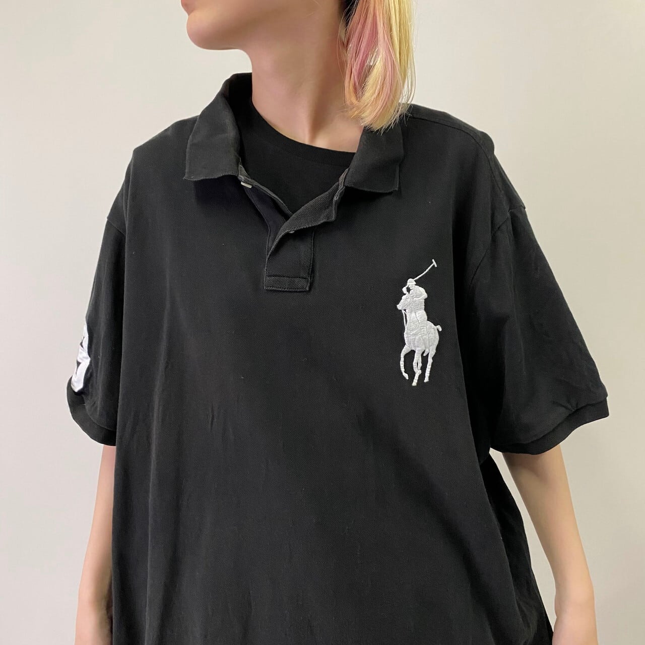 ビッグサイズ Polo Ralph Lauren ポロラルフローレン ビッグポニー 鹿の子 ポロシャツ メンズ2XL 古着 ワンポイントロゴ刺?  ブラック 黒 大きいサイズ【ポロシャツ】【SS2207-30】 | cave 古着屋【公式】古着通販サイト