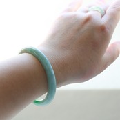 【内径約58.6mm】mint A貨翡翠バングル jd_bg1117