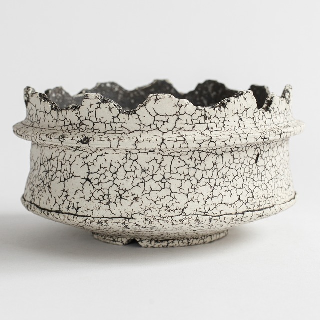 -罅化粧- Crack Cylinder Pot(中根楽) ※XL No.003