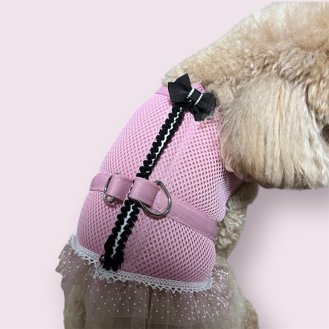 【メッシュハーネス】ピンク★リボン【クリックポスト¥185全国一律】