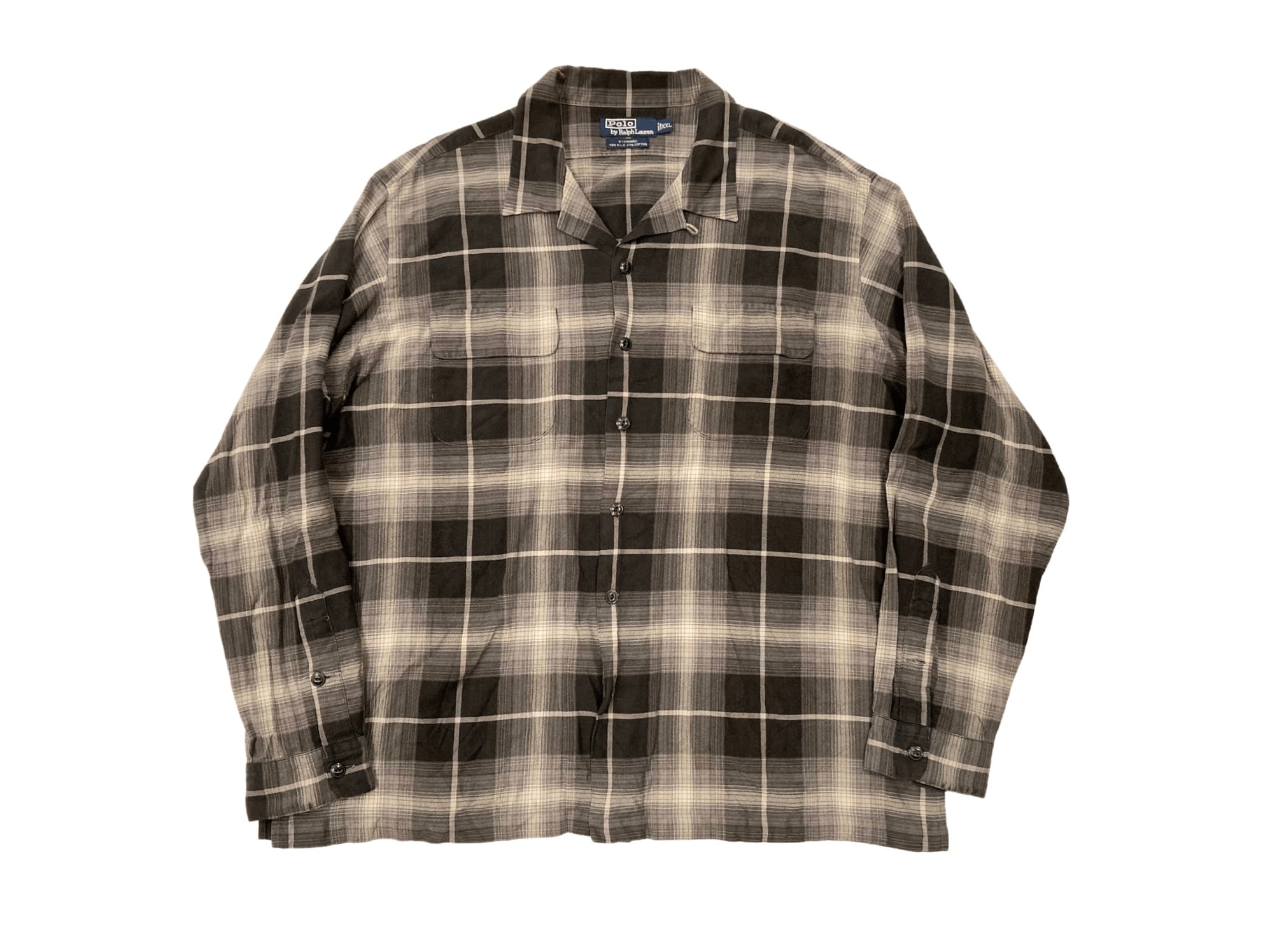 90s POLO RALPH LAUREN " STEWARD " OMBRE CHECK SHIRT