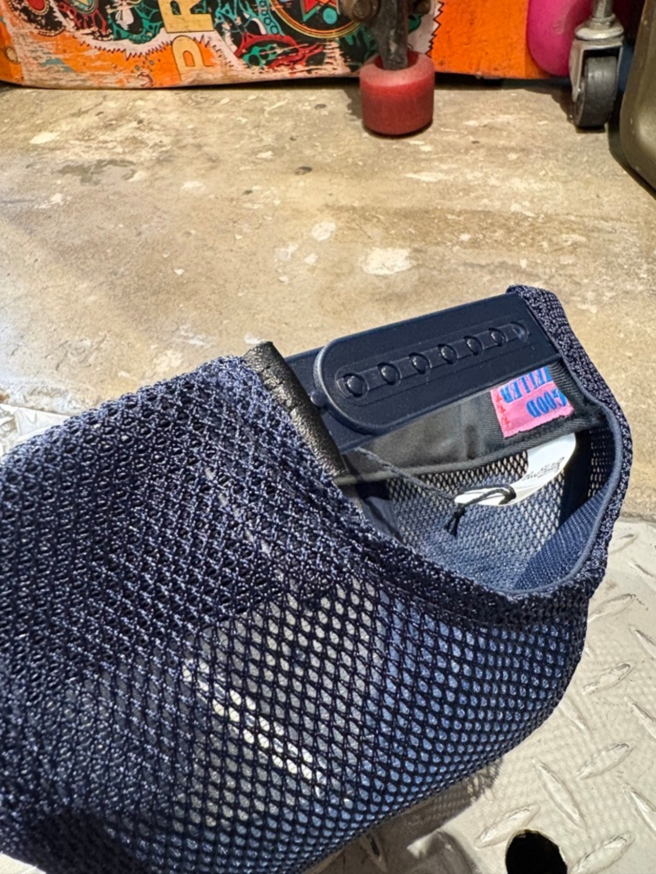 GOOD HELLER / LOGO & STUDS MESH CAP / MASH CAP / NAVY / GH-26AW003 - 3