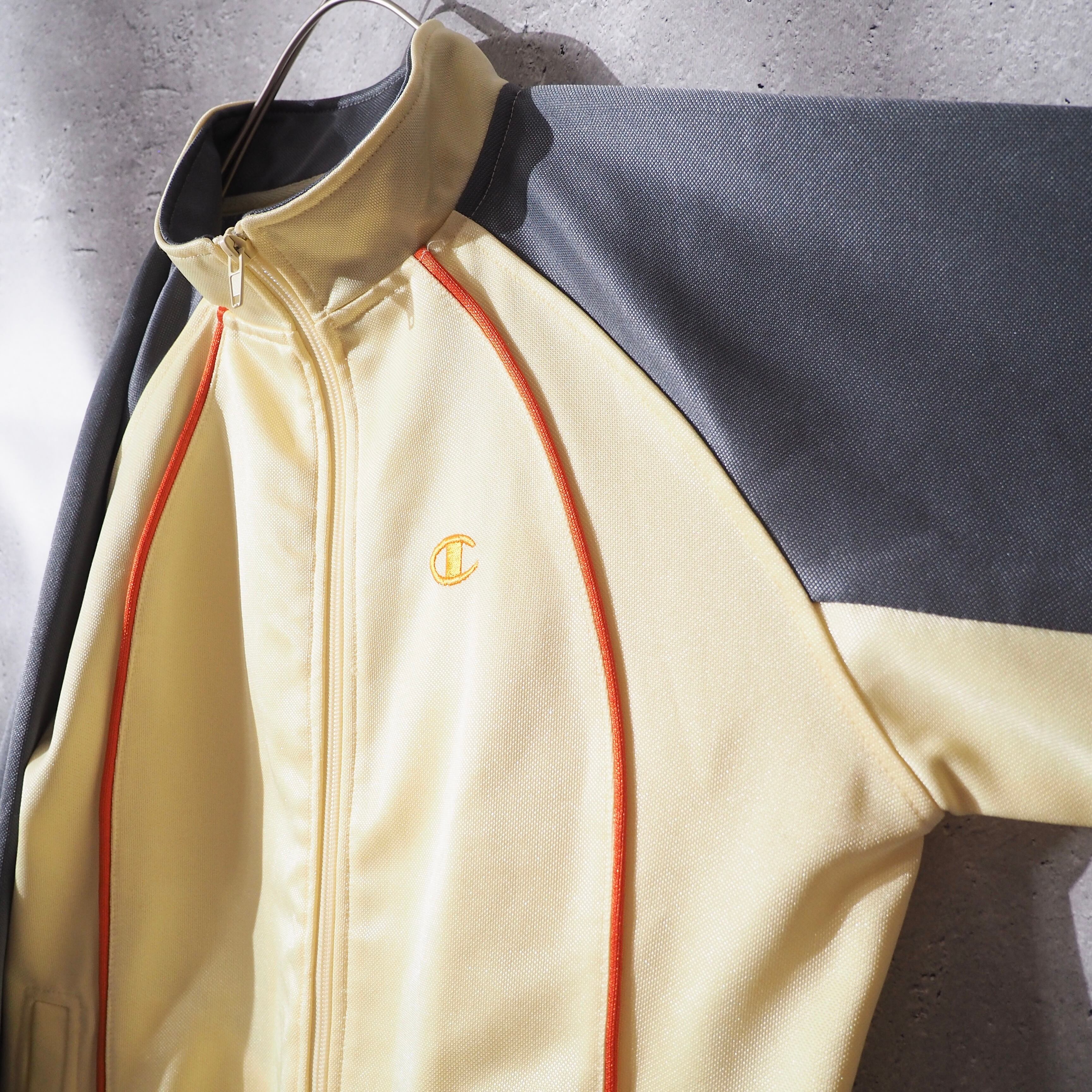 2000s " Champion " Light lemon yellow color Track jacket