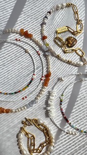 [shell×pearl］beads necklace［BZ03 ］