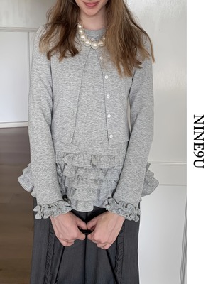 fake-2set dockling frill cutsew【NINE-T0133】