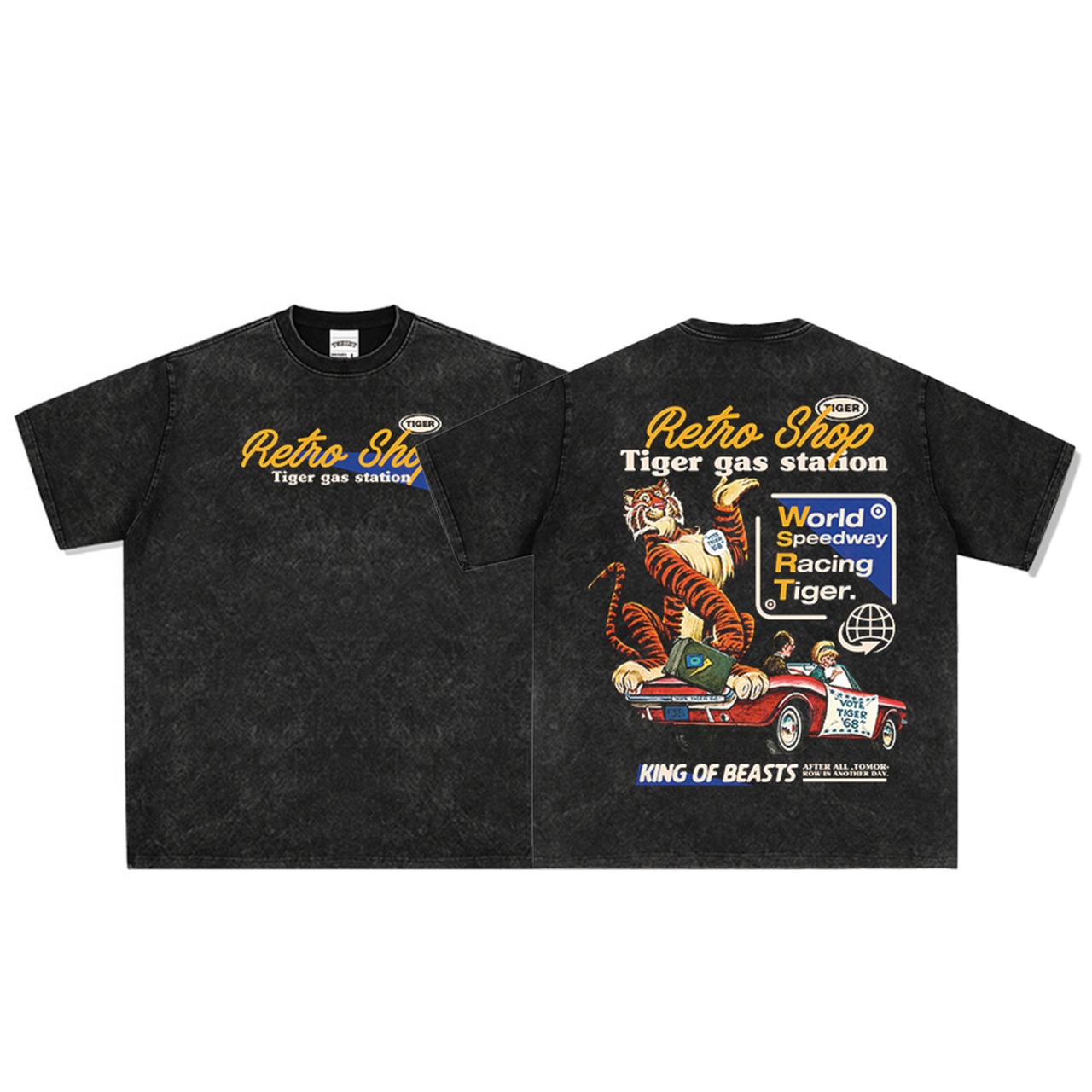 VINTAGE ストリート 虎 Tシャツ T844