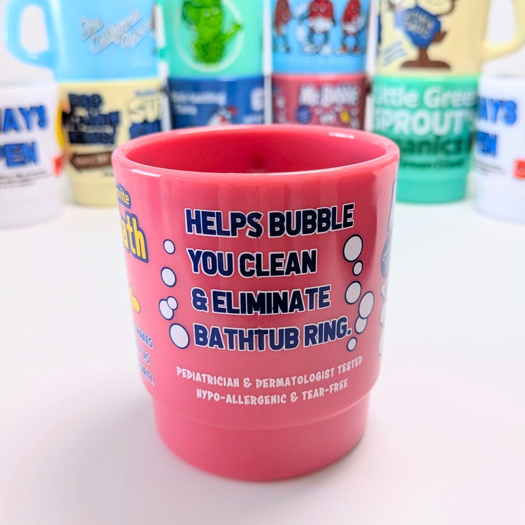 【 STACKING MUG ( スタッキングマグ ) 】 Mr.Bubble(ミスターバブル) / プラカップ / MUG / ミルキーマグ / 積み重ねられるマグ〚アメリカン雑貨 アメトイ〛