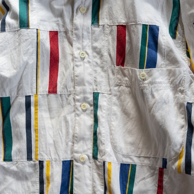 "Boston Traders" '90s vintage Patchwork B.D. shirt