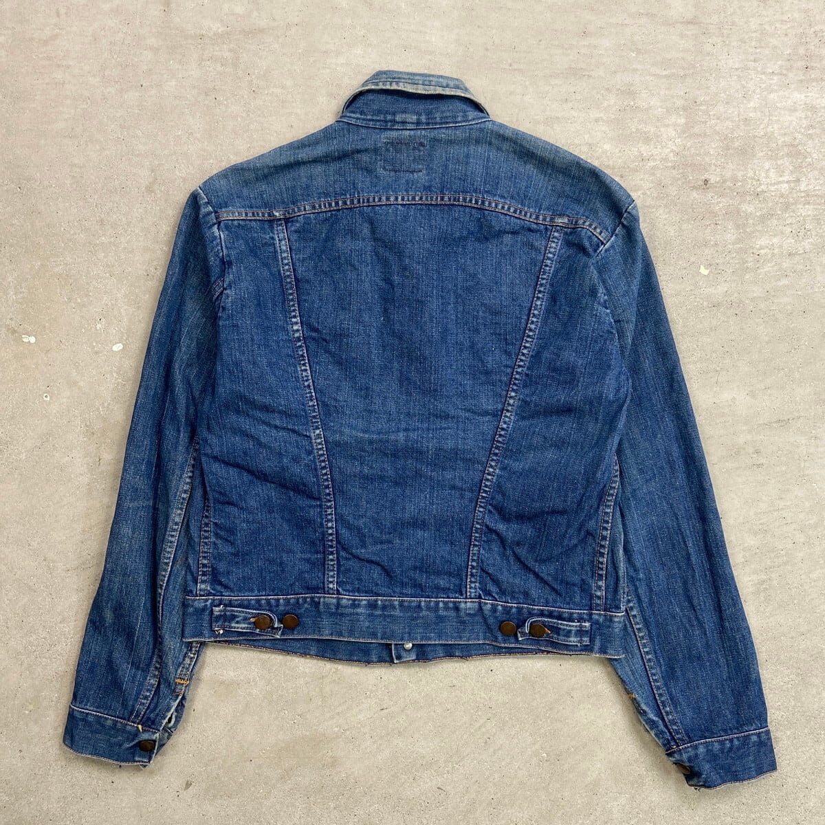 70年代 USA製 黒タグ Wrangler ラングラー 124MJ デニムジャケット