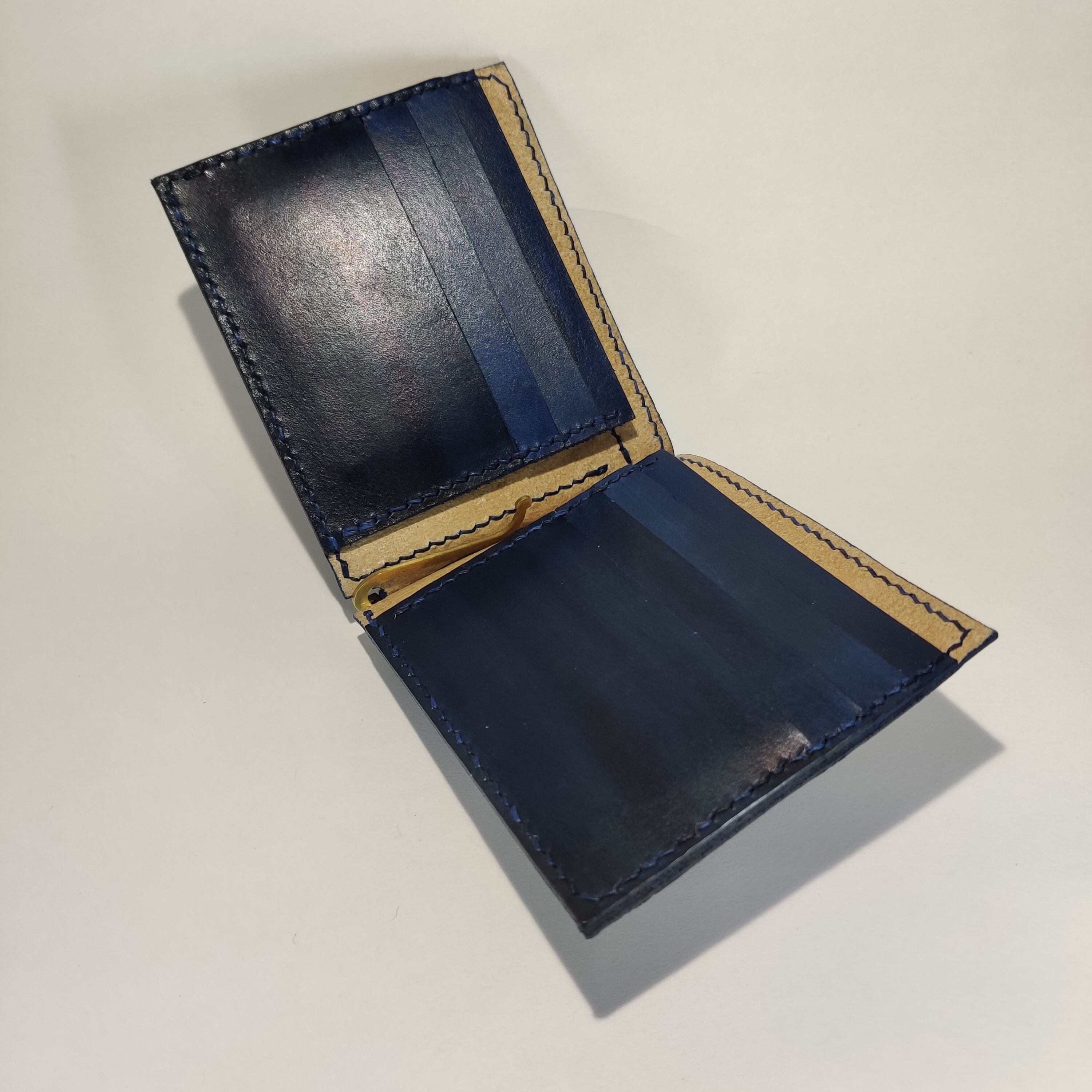 マネークリップ財布 ムラ染め/オーダーメイド | 革工房OGK