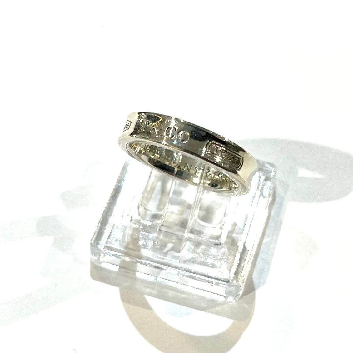 TIFFANY&CO】 【6号 】2410細T&CO ナローシルバー925ヴィンテージ