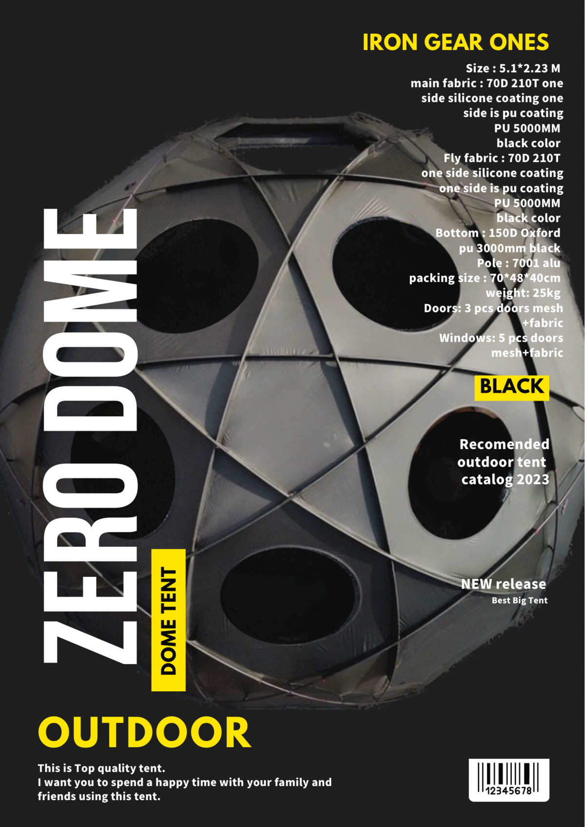 IRON GEAR ONES ZERO DOME ゼロドーム IRON GEAR ONES ZERO DOME