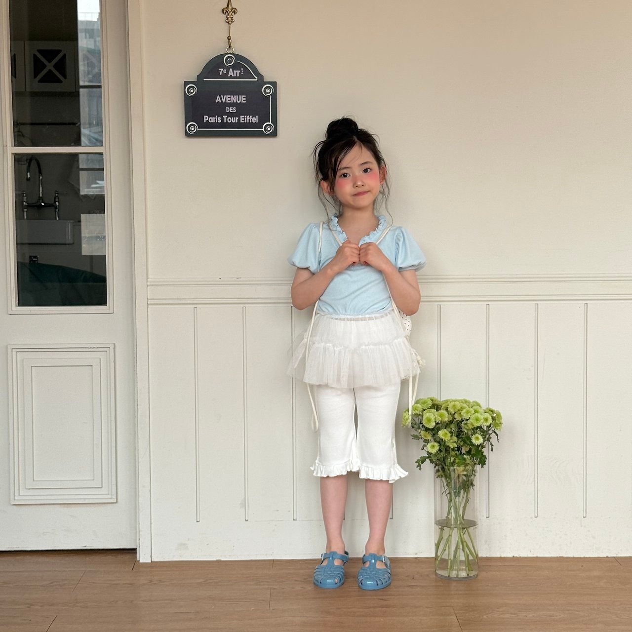 [ninibello] Capri Frill Pants / [니니벨로] 카프리프릴팬츠