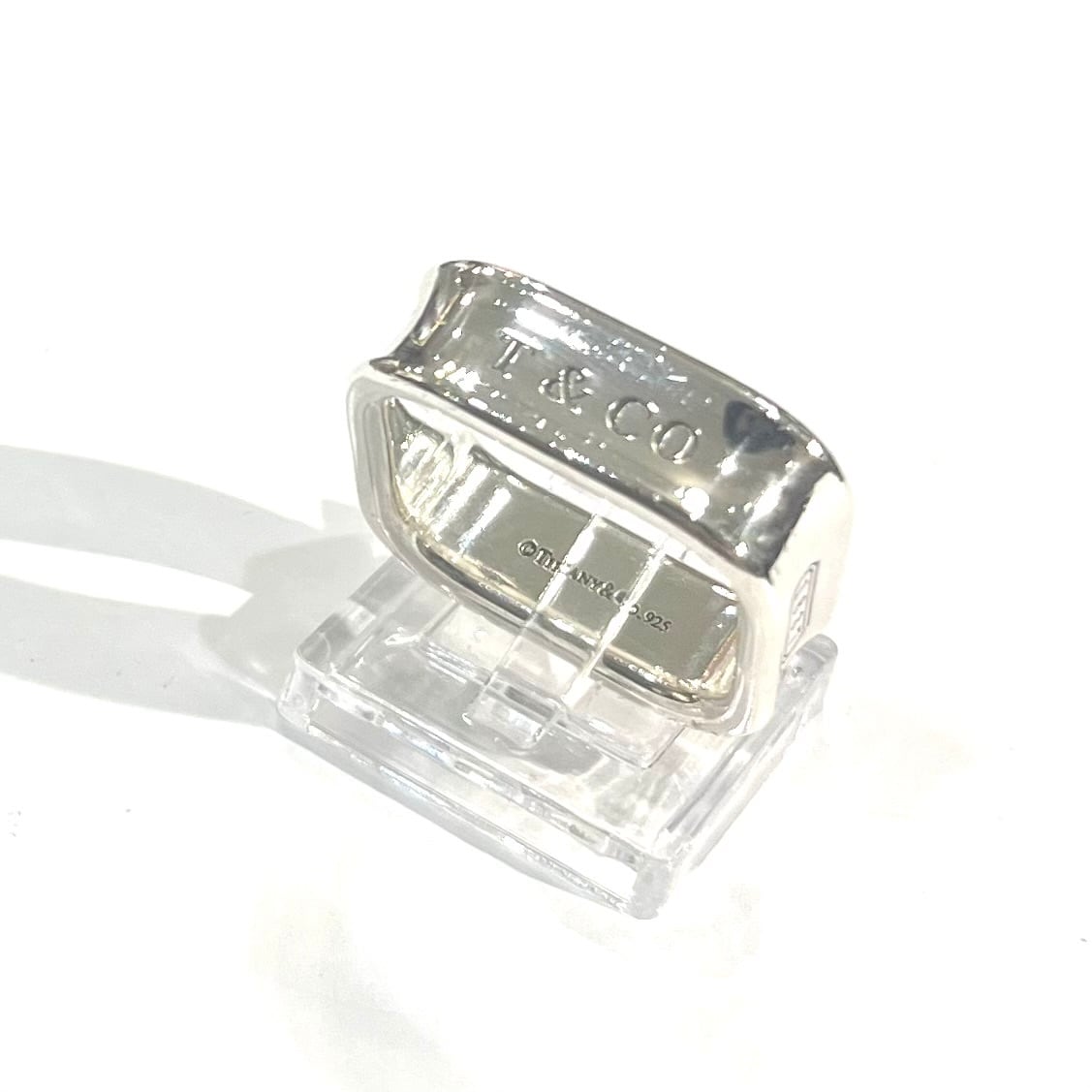 希少サイズ【TIFFANY&CO.】【20-21号】2549 T&CO 1837 スクエアリング