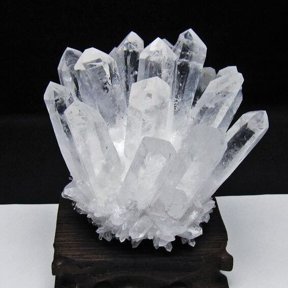 水晶 クラスター 水晶 原石 台座付属 一点物 おまかせ便 182-8645