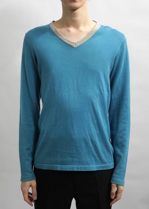 1990s "agnes b. homme" v neck knit