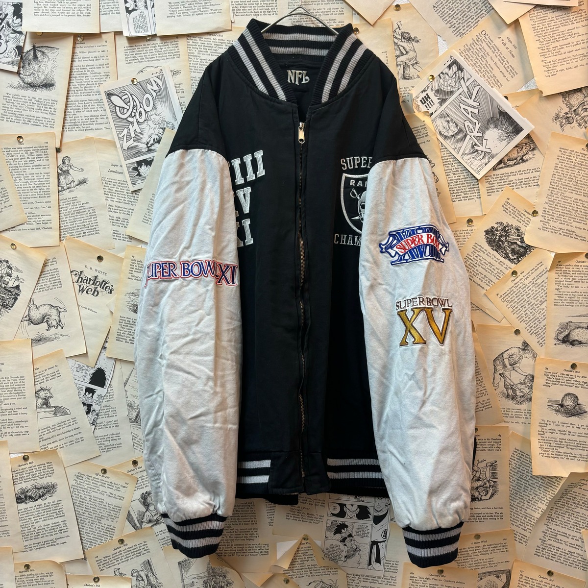 NIKE 2001 NFL SUPER BOWL スタジャンレザージャケット