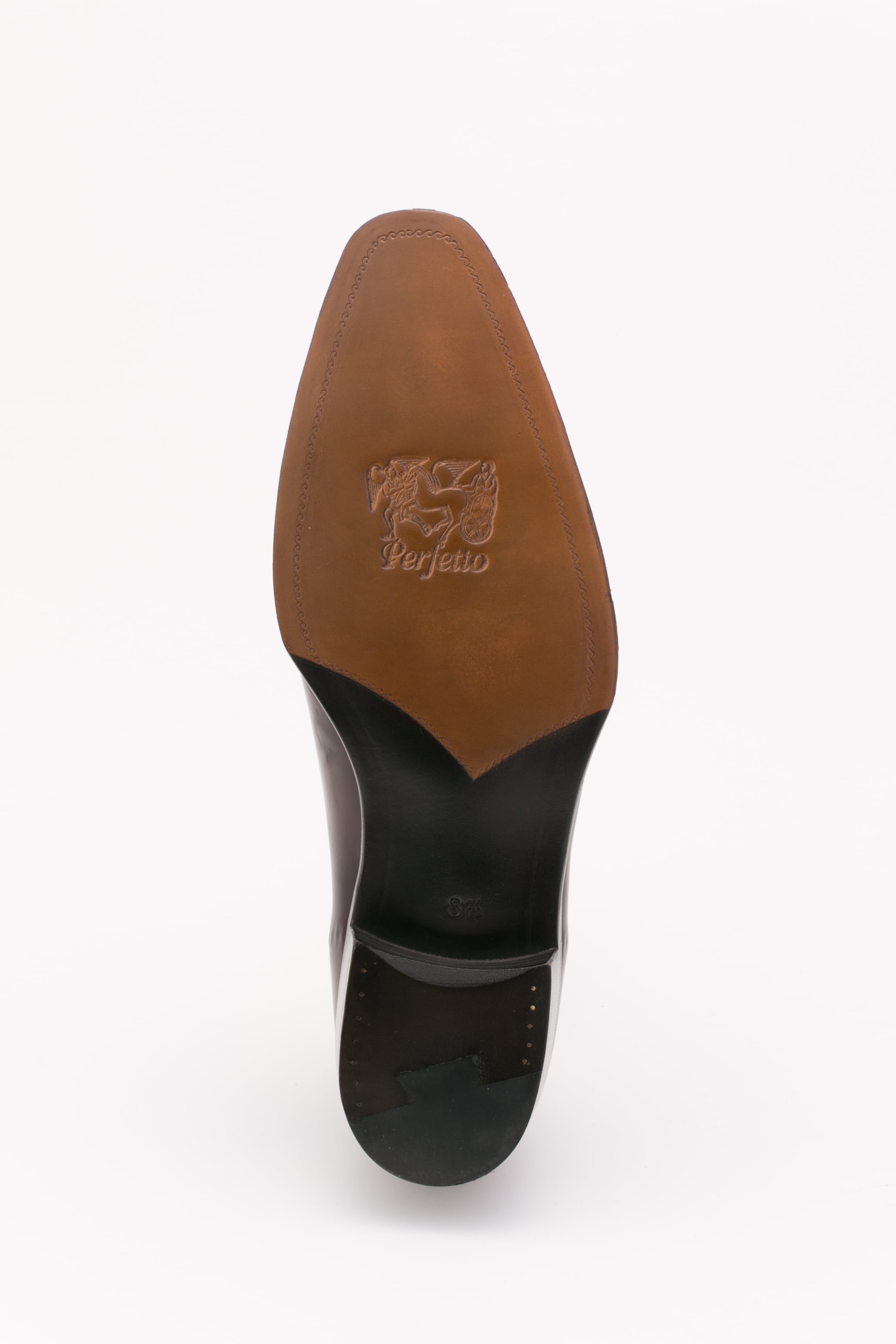 希少！ボリーニ ホールカット スキンステッチ カーキブラウン 7.5 26cm BOLLINI - 希少！ボリーニ ホールカット スキンステッチ