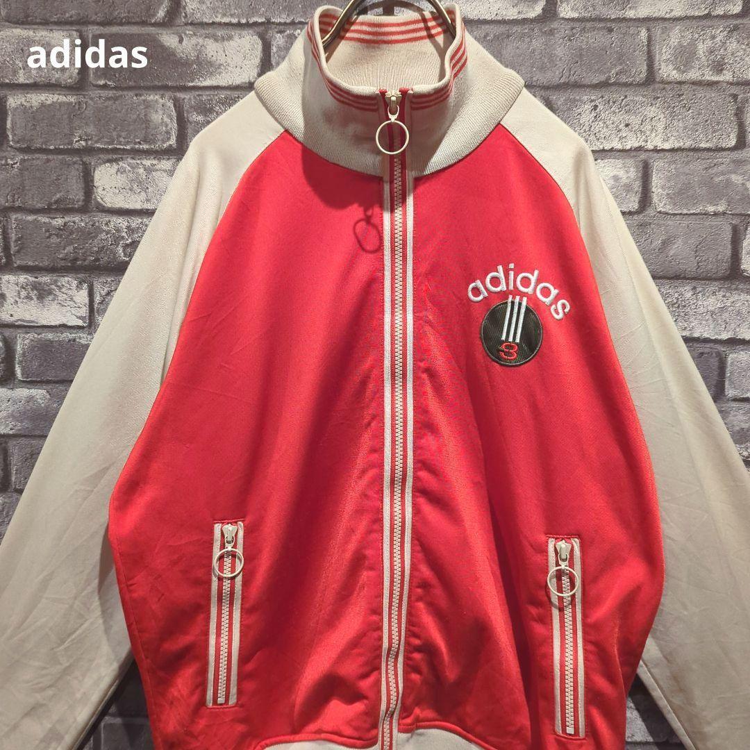 希少!!海外adidas ジャージ トラックジャケット 小松菜奈オレンジ系 