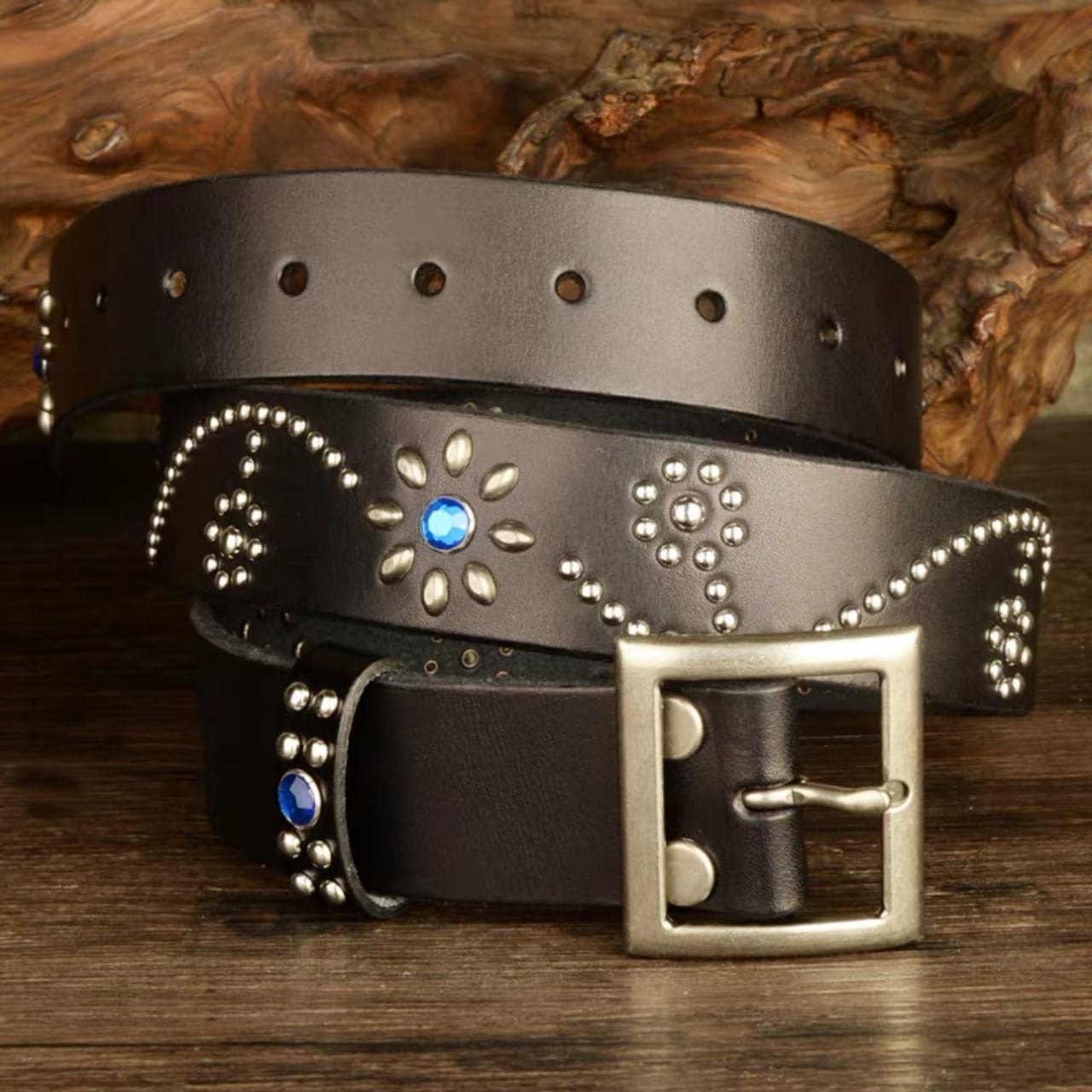 CLASSIC STUDS LEATHER BELT | EXPRESSER OFFICIAL