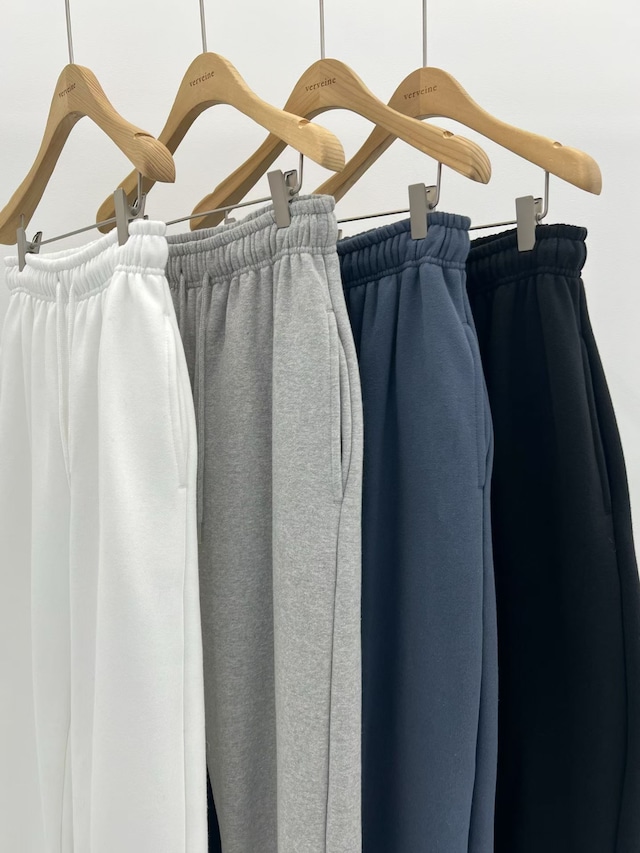 (予約) verveine / Soft string brushed sweat pants 4color