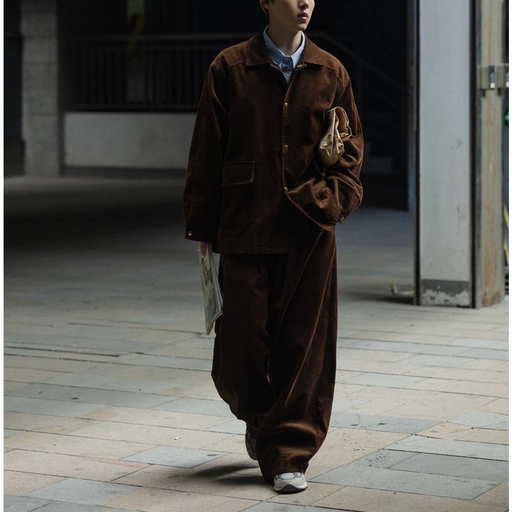 ルーズコーデュロイ カバーオールジャケット a-0717 | PATH