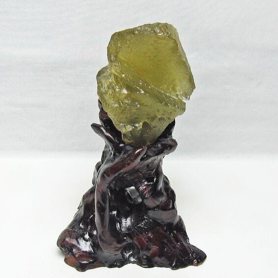 リビアングラス 原石 台座付属 一点物 199-967