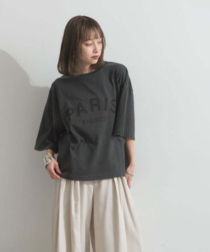 32685 ピグメントロゴプリントTシャツ charcoal