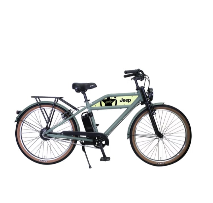 Jeep JE-260e Black / Olive_電動アシスト自転車 | SLOW CYCLE