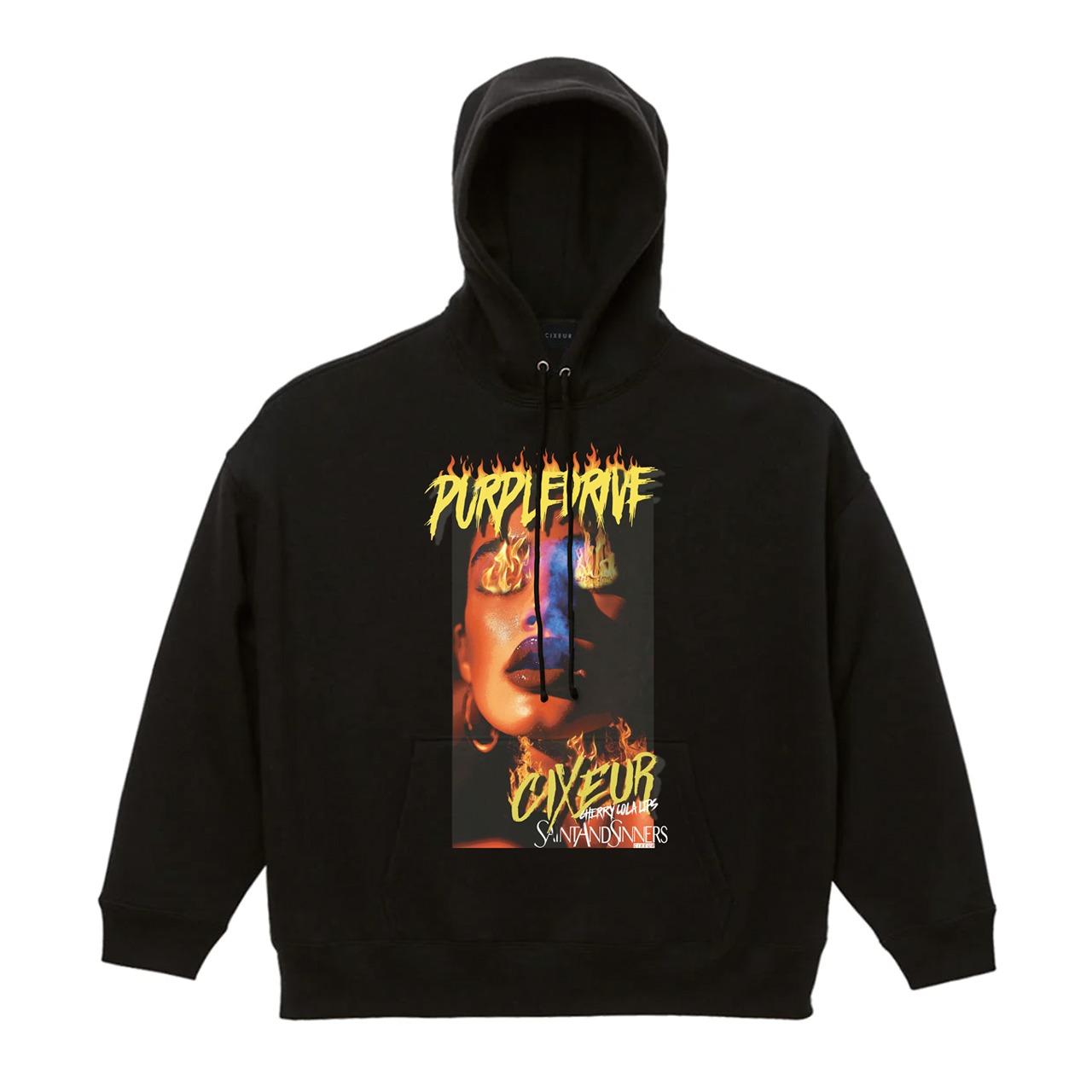 Sweat Wide Hoodie "PurpleDrive"